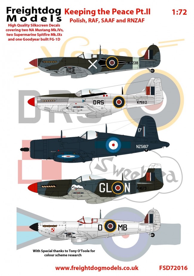 Freightdog Keeping the Peace Pt.1 RAF, RAAF, RCAF Decals 1:72