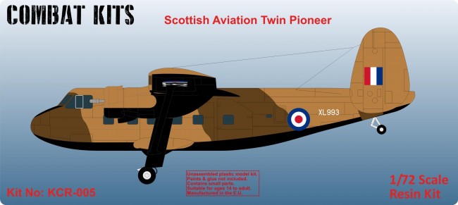 Combat Kits Scottish Aviation Twin Pioneer CC1/2 1/72 scale resin kit  